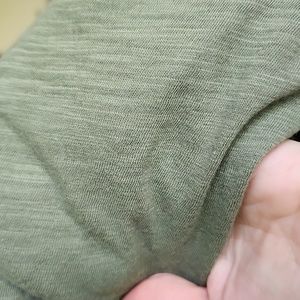 Old navy size m army green t-shirt heathered fabric tie waisted worn 1x